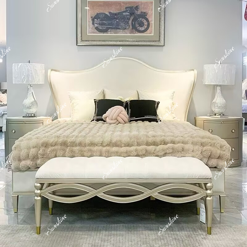Luxury Bags Entry - American light luxury bedroom solid wood