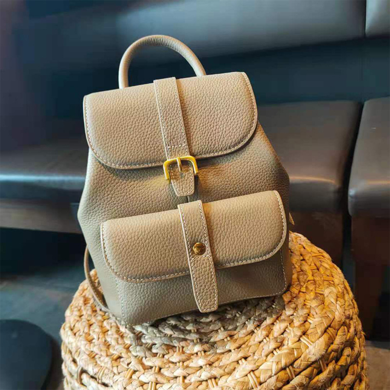 Luxury Bags England - Genuine Cowhide Leather Women's Backpack Luxury