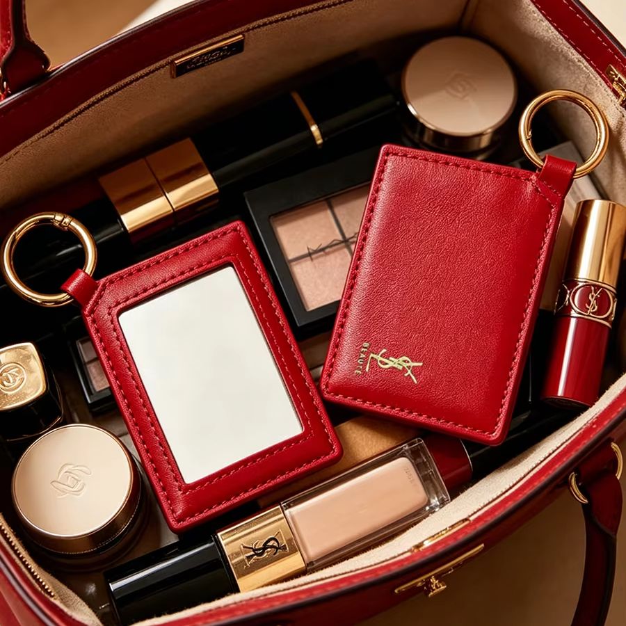 Luxury Bags Ysl - YSL Red Leather Square Mini Pocket