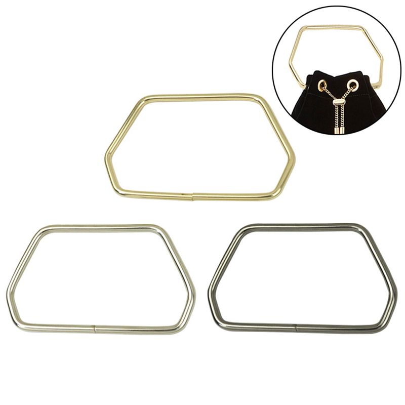 11.7CM Hexagonal Trapezoid Met - Luxury Bags With Silver Hardware recension och pris