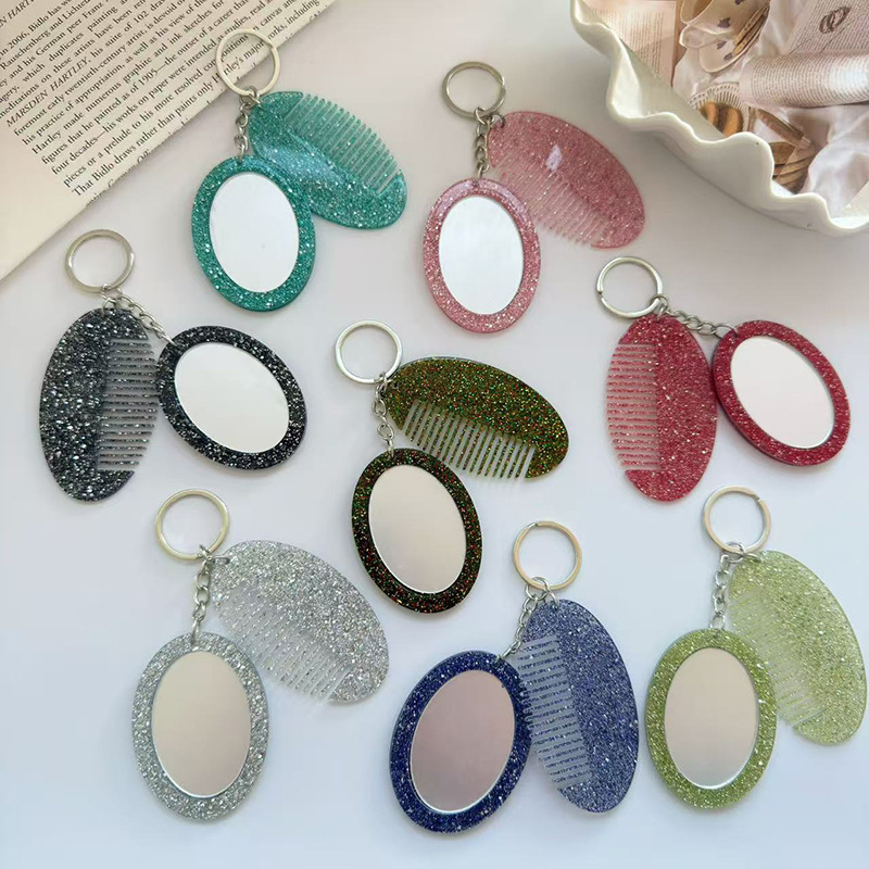 Oval Comb Mirror Keychain Pend - Luxury Bags Ysl recension och pris