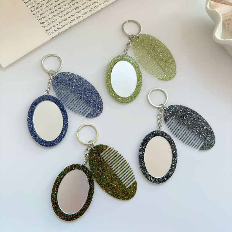 Oval Comb Mirror Keychain Pend - Luxury Bags Ysl recension och pris