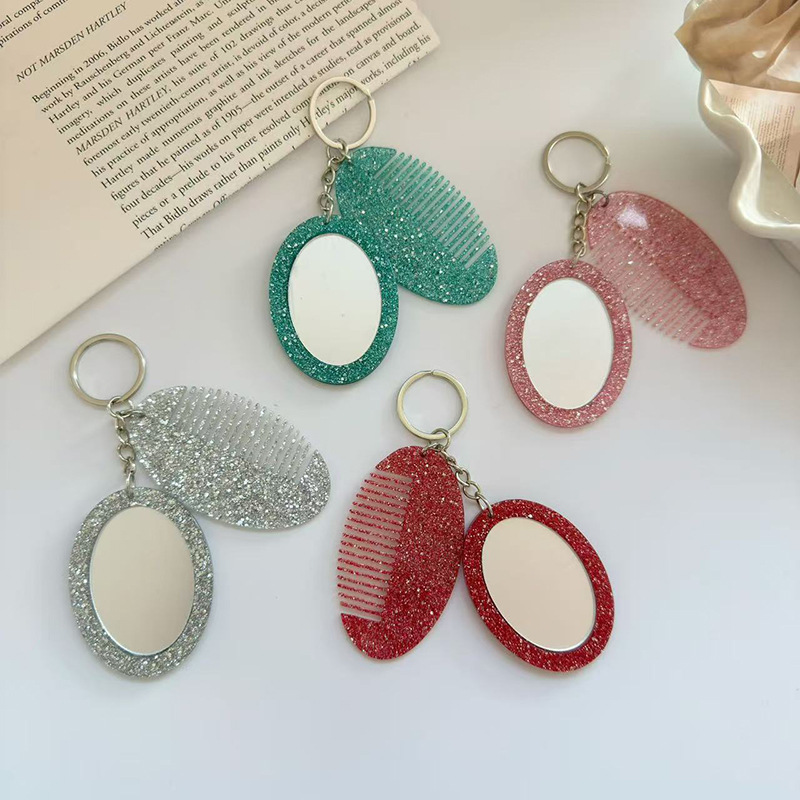 Oval Comb Mirror Keychain Pend - Luxury Bags Ysl recension och pris