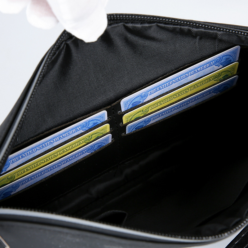 Men's Soft PU Leather Clutch B - Wristlet Wallet Zipper recension och pris