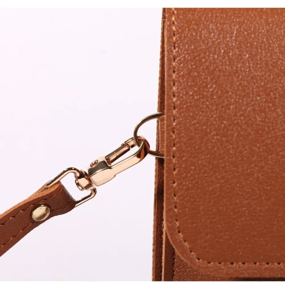 PU Leather Touch Screen Phone  - Wristlet Wallet Zipper recension och pris