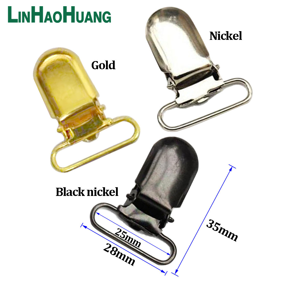 30pcs Metal Suspender Clips D  - Luxury Bags With Silver Hardware recension och pris