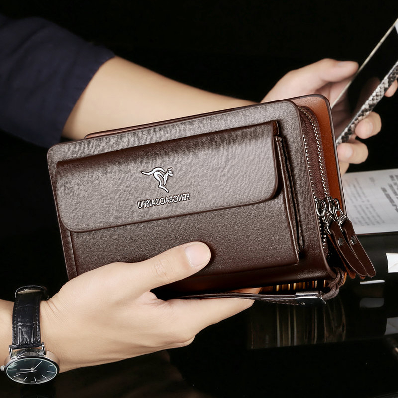 Fashion Men's Wallets Brand La - Wristlet Wallet Zipper recension och pris