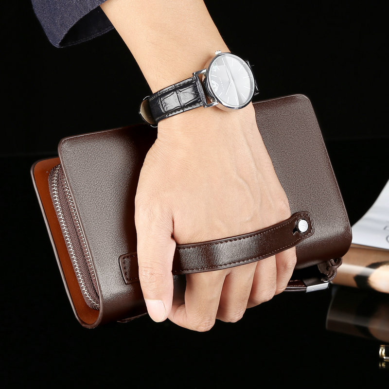 Fashion Men's Wallets Brand La - Wristlet Wallet Zipper recension och pris