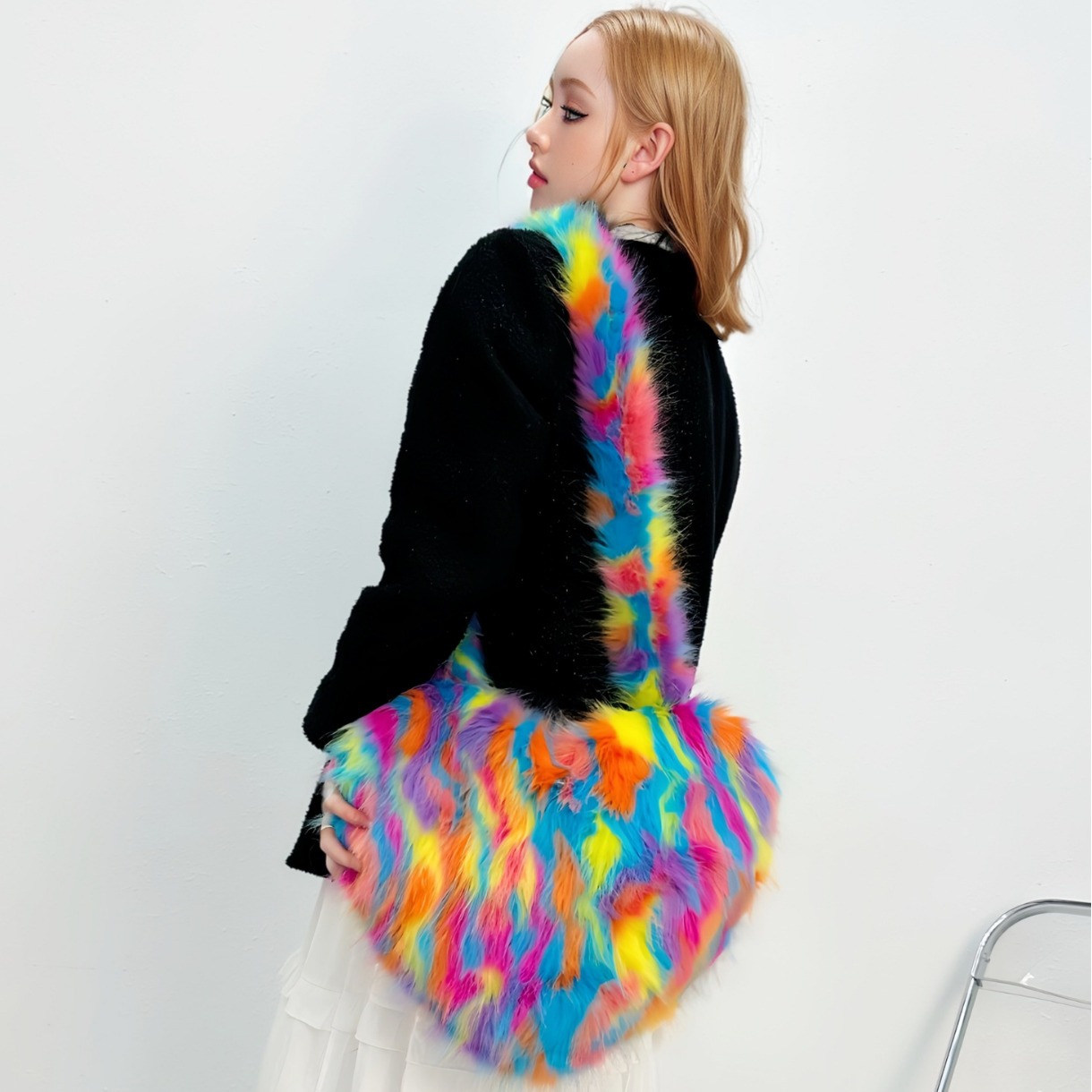 Cross-Border Fox Fur Shoulder  - Luxury Bags Vegan Leather recension och pris