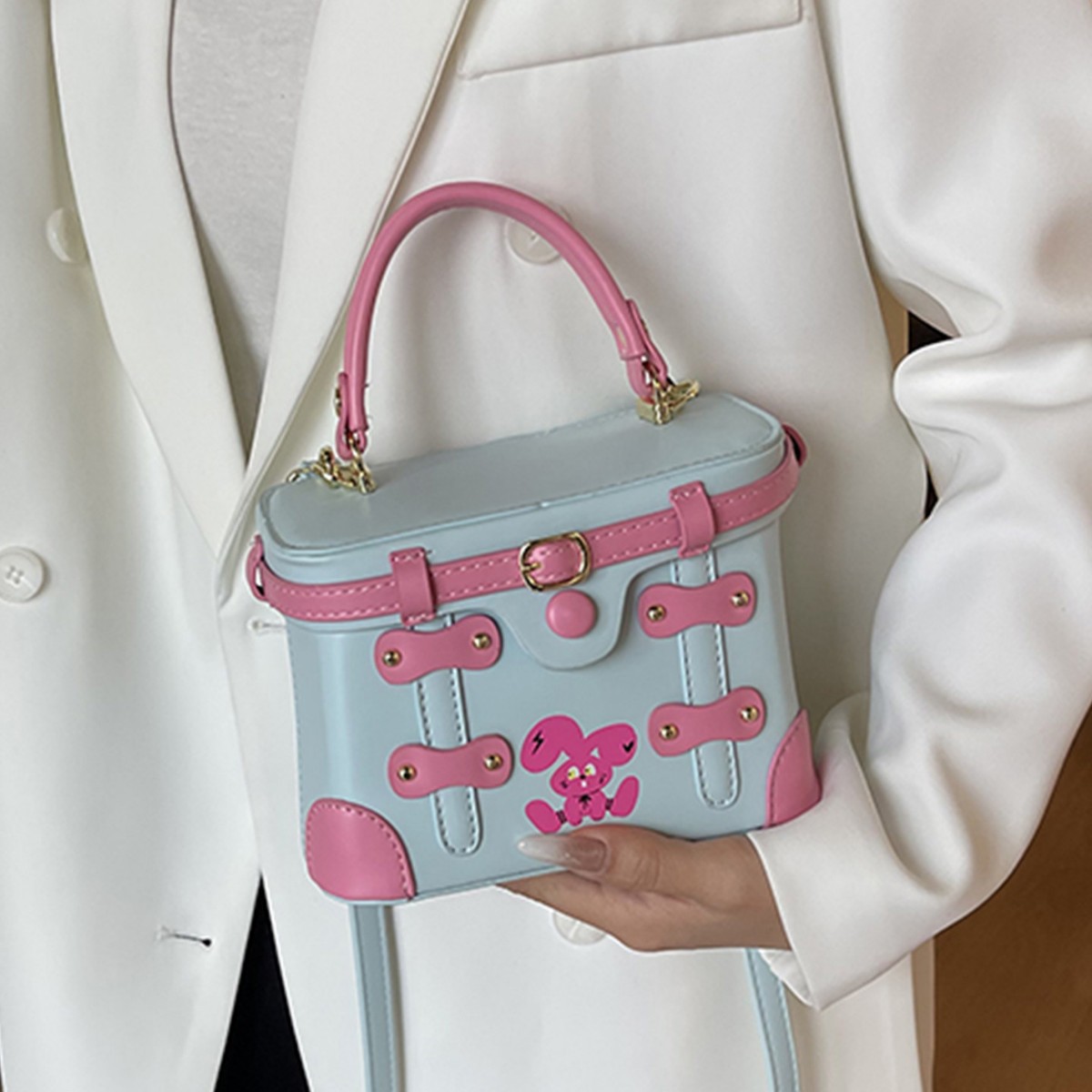 New Luxury Designer Rivet PU L - Luxury Bags In China Wholesale recension och pris