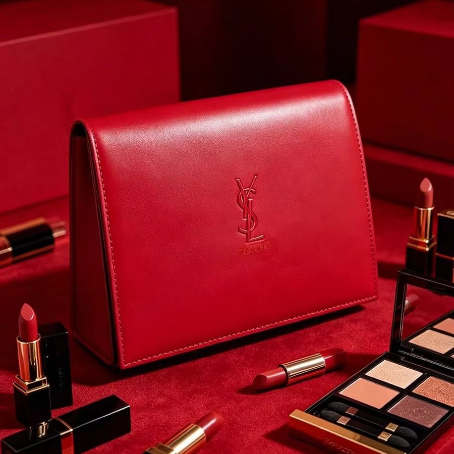 YSL Red Leather Snap Button Co - Luxury Bags Ysl recension och pris