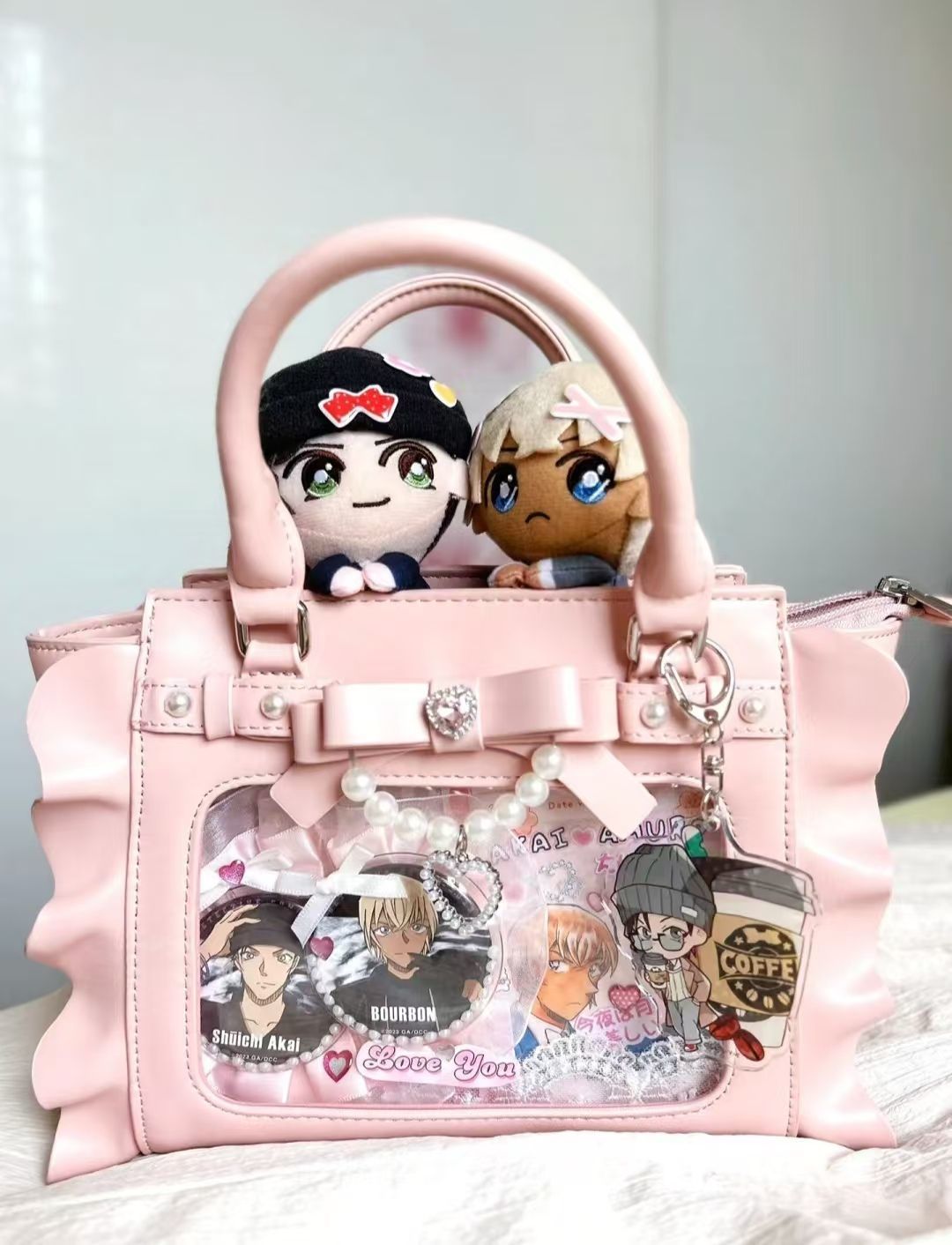 Harajuku Square Pink Ita Bag W - Wristlet Wallet Zipper recension och pris